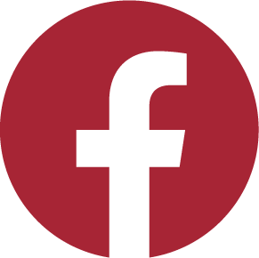 Facebook icon in Vander Mill red