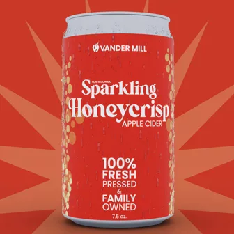 Vander MIll's 7.5 oz. Non-Alcoholic Honeycrisp can