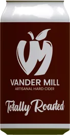 Vander Mill's Totally Roasted 12 oz can with the new label
