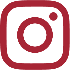 Instagram icon in Vander Mill red